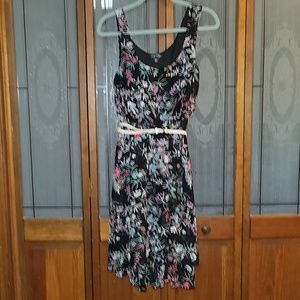 New Black Floral Dress